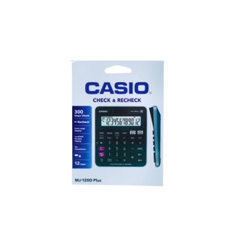 Calculatrice de Bureau CASIO MJ-120D Plus – 12 chiffres
