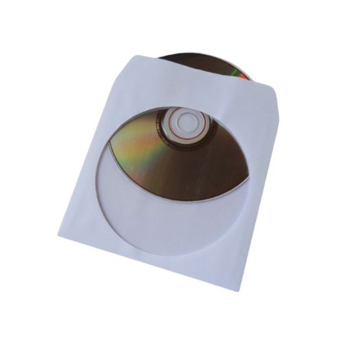 Enveloppe Blanche avec Fenêtre pour CD – 125 x 125 mm – 90 g